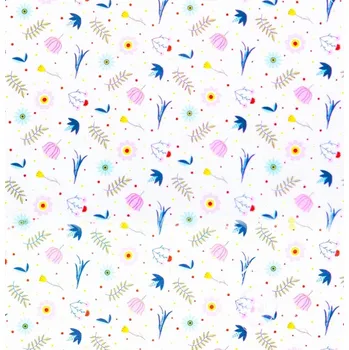 Dětská postýlka Eva Kiedroňová Multifunkční Deka - Jarní louka s růžovými tečkami