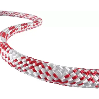 Lano Statické lano TEUFELBERGER PATRON PLUS 11 mm - bílá/červená metráž
