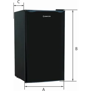 Lednice Lednice Manta MM520PB 91L černá