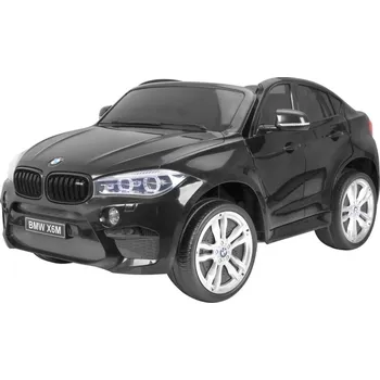 Dětské elektrovozidlo BMW X6M XXL pro 2 děti Černá + Dálkové ovládání + Eko kůže + Bezpečnostní pásy + Pomalý rozjezd + MP3 USB + LED dioda