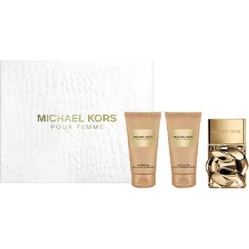 Dámský parfém Michael Kors Pour Femme parfémovaná voda 50 ml + tělové mléko 50 ml + sprchový gel 50 ml, dárková sada pro ženy