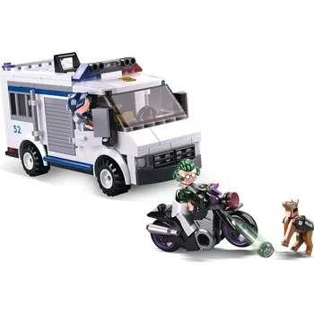 Stavebnice Sluban Policie M38-B0652 Vězeňský vůz a zloděj na útěku - poškozený obal