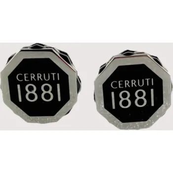 MANŽETOVÝ KNOFLÍK CERRUTI 1881 SILVER WITH IP BLACK PLATING