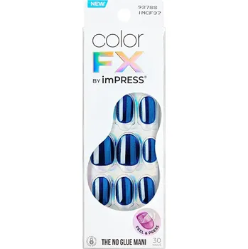 Přípravek na oči Samolepící nehty imPRESS Color FX (Reconnect) KISS - 30 ks
