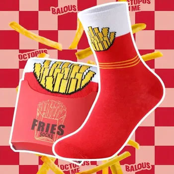 Žertovný předmět Hranolkové Ponožky – 1 pár vtipných Ponožek