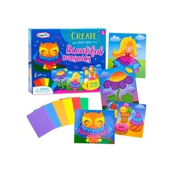 kreativní sada Kreativní nálepka pěnová mozaika SOVA ZA2127