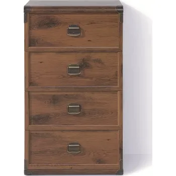 Komoda INDIANA II NEW - Komoda JKOM 4S/50, lamino dub sutter (MONTANA 009 JKOM 4S/50 - 3 BALÍKY )(UG) (K150) NOVINKA