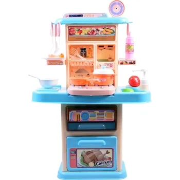 Dětská kuchyňka Aga4Kids Plastová kuchyňka MR6133 Modrá