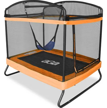Trampolína Aga Obdélníková trampolína 122x183 cm Oranžová