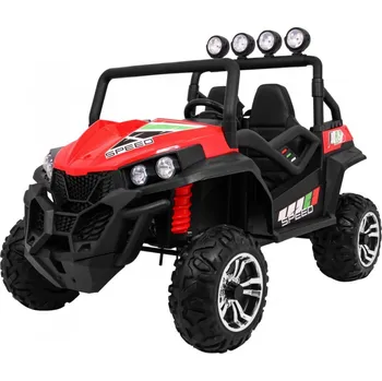 Dětské elektrovozidlo Grand Buggy Strong Lift pro děti Červená + pohon 4x4 + dálkové ovládání + nosič zavazadel + rádio MP3 + LED dioda