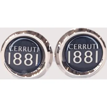 MANŽETOVÝ KNOFLÍK CERRUTI 1881 SILVER/BLUE