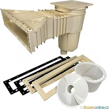 Superskimmer široký 17,5 l do fólie pískový