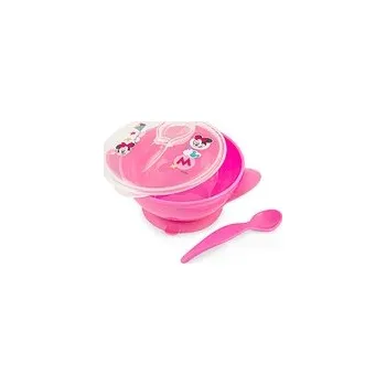 Dětská postýlka Miska s víkem a lžičkou 4m+ LULABI Minnie