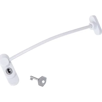 Dětský bezpečnostní prvek Aga Bezpečnostní zámek na okna + klíč Bílý