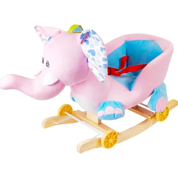 Houpací kůň Aga4Kids Houpací Sloník Růžový