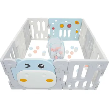 Dětská ohrádka Modulární ohrádka Hrošík Modrý