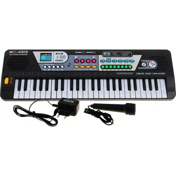 Hudební nástroj pro děti 49klávesová klávesnice pro děti 5+ Mikrofon + nahrávání - model č. 4919