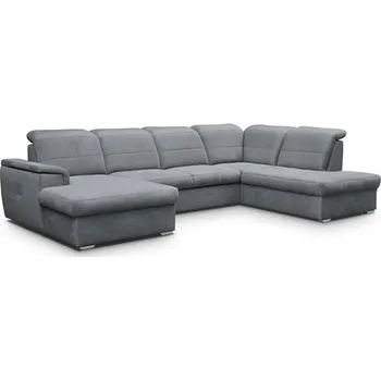 Sedací souprava BARCELONA U (BERGAMO U) - Levá rohová sedací souprava - TMAVĚ ŠEDÁ Cloud 91 (MRS) - kolekce "MRS" (K250) NOVÁ LÁTKA