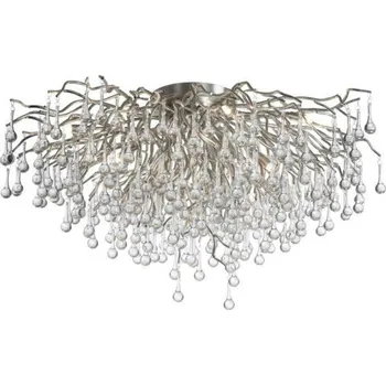 PAUL NEUHAUS Stropní křišťálové svítidlo ICICLE, ocel, 14xG9