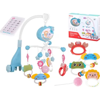 Kolotoč nad postýlku Aga Kolotoč nad postýlku s melodiemi, projektorem + dálkové ovládání Modrý