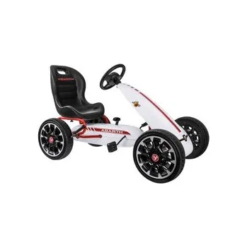 Dětské šlapadlo ABARTH sportovní šlapací motokára PA0167 - Bílá