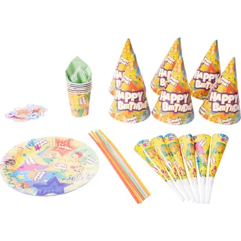 Jednorázové nádobí Aga4Kids Narozeninová sada DS981-6