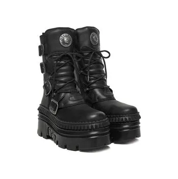 Pánská zimní obuv NEW ROCK Kotníková obuv M-WALL373-S15 Černá 43