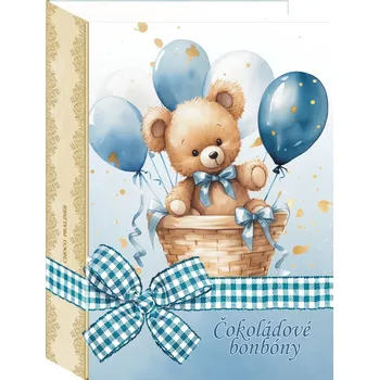 Bonboniéra Směs bonbonů z mléčné belgické čokolády v modré knížce [Jamira, 85 g]