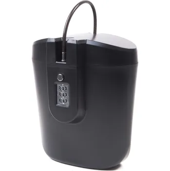 Visací zámek Aga Přenosný bezpečnostní box Černý