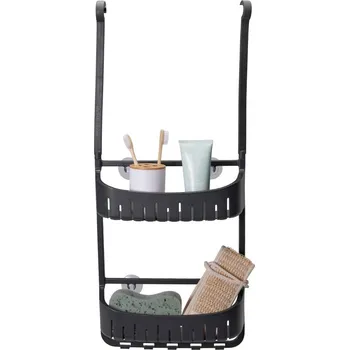 Koupelnový nábytek BATHROOM SOLUTIONS Regál koupelnový závěsný s přísavkami béžový KO-C80653830cern