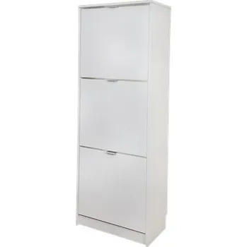 MONIKA 1 (MOON 03) - botník výklopný 3K - bílá (szafka na buty 3K=1balík) (SZ) (K150-Z)