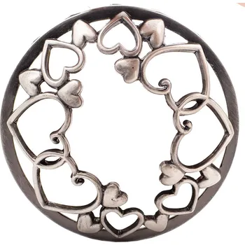 Svíčka Purple River Nástavec na svíčku - Silver Heart