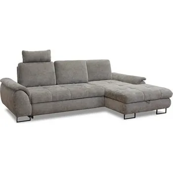 Sedací souprava LAMBERTA - Pravá - sedací souprava (LAGO) látka ŠEDÁ Sereno 694 - kolekce "GB" (K250) NOVINKA