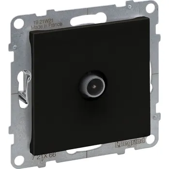 Elektroinstalační materiál LEGRAND Zásuvka SUNO 721466 TV konc. černá 721466