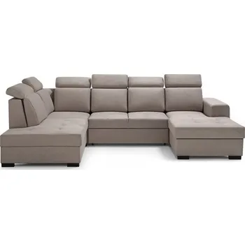 Sedací souprava AMANDA U - Pravá sed. souprava, látka HNĚDÁ Castel 20 (Axel U=4balíky) - kolekce "MRS" (K250) NOVINKA