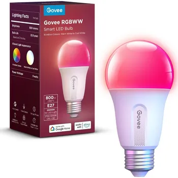 LED páska Govee H6004 Smart Light Bulb RGB 800LM, 2,4GHz Wi-Fi + Bluetooth