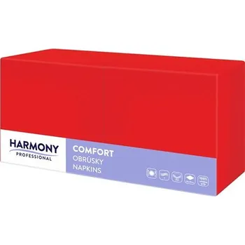 Papírový ubrousek Ubrousky 33 x 33, cm, 2 vstvá celulóza, červené, 250 ks/balení HPR/5543/PAK