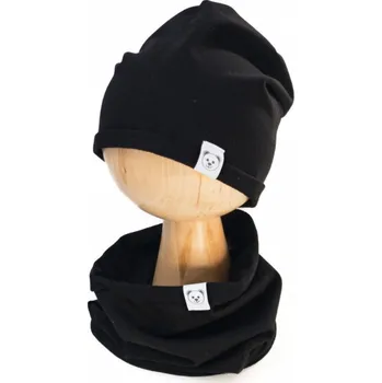 Kojenecký body Baby Nellys Čepice s nákrčníkem bavlna, Little Bear, Baby Nellys, černá Velikost: 92/98 (18-36m)