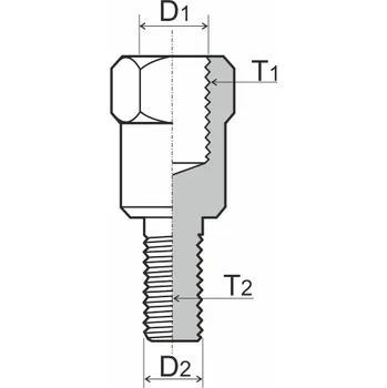 Zrcátko pro motocykl Adaptér na zpětné zrcátko RMS 121850160 M10 LH - M8 LH 121850160