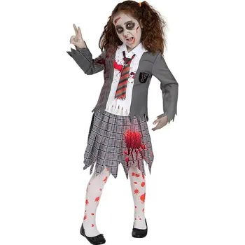 Karnevalový kostým Funiglobal - Kostým zombie student pro dívky - 5-6 years