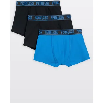 Chlapecké spodní prádlo Reporter Young | Chlapecké černo-modré bavlněné boxerky s potiskem labradora 3-PACK - Barva ČERNÁ, Velikost 140/146 253-0999B-21-900-1