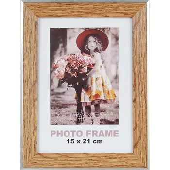 Rám na obraz FANDY Plastový rámeček Portree 10x15 3 hnědý