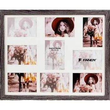 Rám na obraz FANDY Fotorámeček Narvik gallery 04 2 šedohnědý