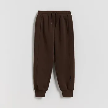 Chlapecké kalhoty Reserved - Kalhoty jogger - tmavě hnědá - 148FI-89X - 148FI-89X-116