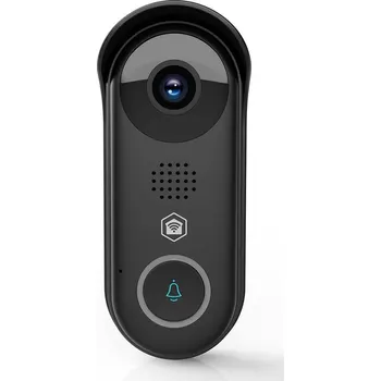 IP kamera NEDIS SmartLife Dveřní Video Telefon | Wi-Fi | Transformátor | Full HD 1080p | Cloudové Úložiště (volitelně) / microSD (není součástí dodávky) / Onvif | IP54 | Se snímačem pohybu | Noční vidění | Černá