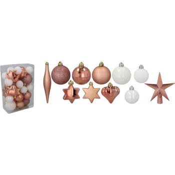 Vánoční ozdoba Vánoční koule 35ks Copper