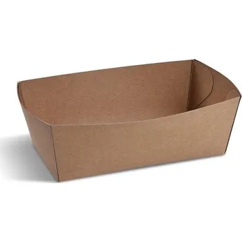 Jednorázové nádobí Papírová miska nepromastitelná kraft 1000 ml, 100 ks, kraft papír WMX/48399/PAK