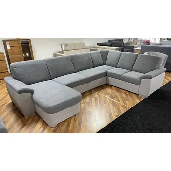 Obývací pokoj BORNEO (BARELLO) OSBL-3F-R-2SBP- Pravá -sedací souprava korpus Misterio 80 sv. šedá / sedák, opěrák Misterio 90 tm.šedá - kolekce (ST) - "STA" (K250) NOVÁ LÁTKA