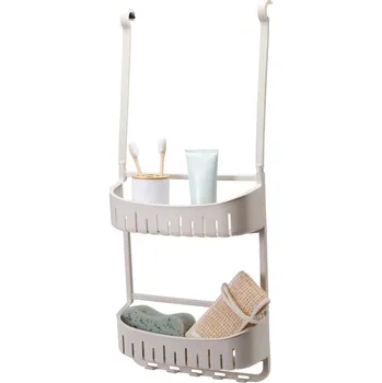 Koupelnový nábytek BATHROOM SOLUTIONS Regál koupelnový závěsný s přísavkami béžový KO-C80653830bezo