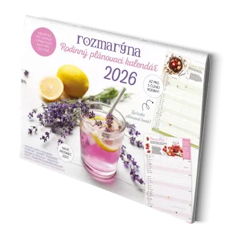 Kalendář Extra Publishing Rodinný plánovací kalendář Rozmarýna 2026
